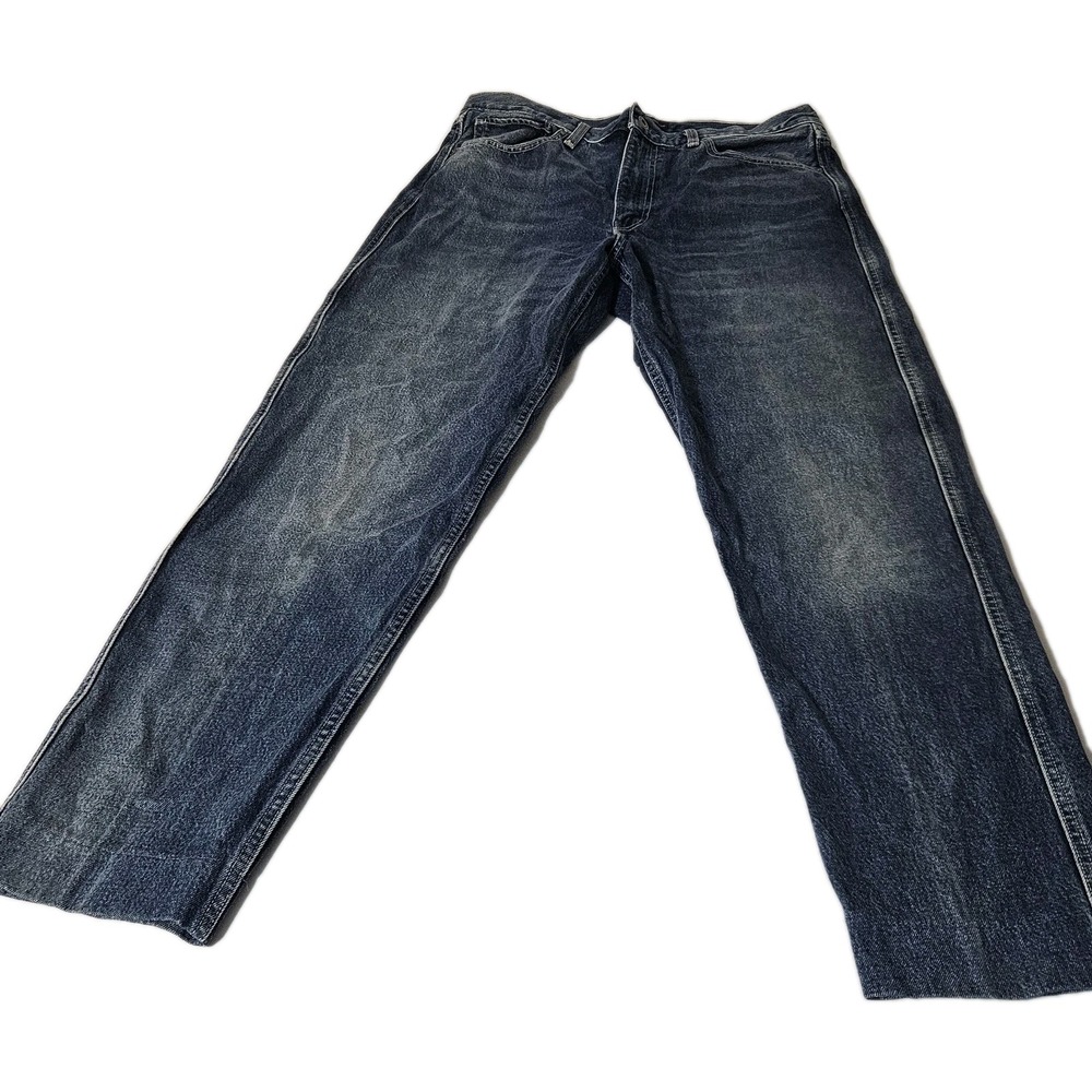 Levi's Column Jeans Women 32x30 Hand‎ Crafted Coastal Blue Leather Patch